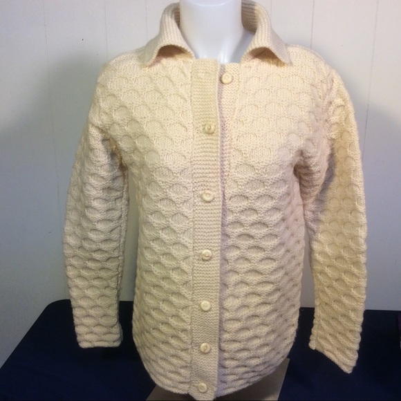 Kennedy of Ardara Irish Wool Cardigan Womens size small - Picture 3 of 9